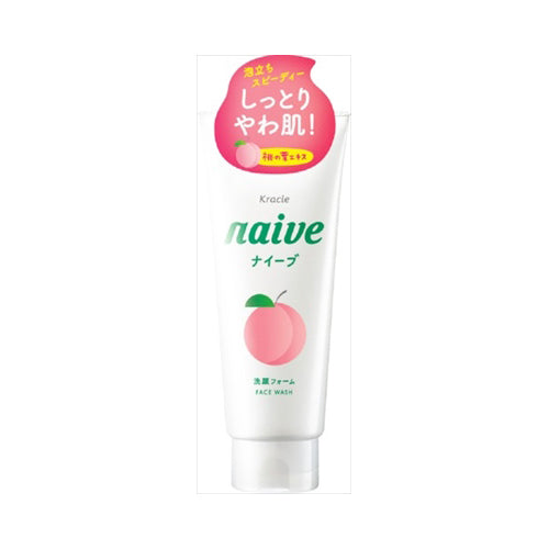 【送料無料】ナイーブ　洗顔フォーム（桃の葉）130GJANCODE4901417674418