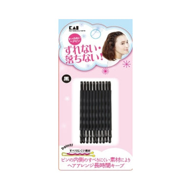 【メール便送料無料】KQ3124すべらないヘアピン黒　JANCODE4901601303995