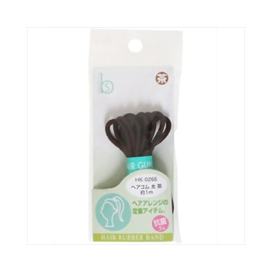【メール便送料無料】HK0265ヘアゴム太茶　抗菌JANCODE4901601974171