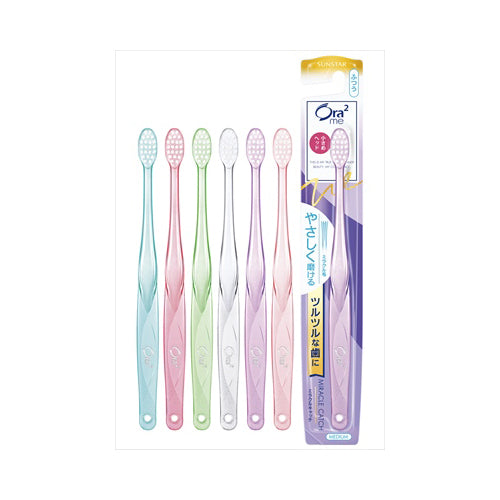 【メール便送料無料】サンスター オーラツーミー ハブラシ ミラクルキャッチ ふつう 1本 ※単品販売(色柄指定不可)JANCODE4901616216259