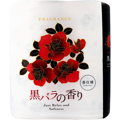【メール便送料無料】四国特紙 トイレットペーパー 黒バラの香り ダブル 30m×4ロールJANCODE4901733311035