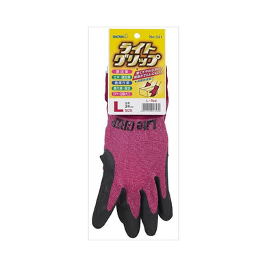 【メール便送料無料】ライトグリップ（タグ付き）LレッドJANCODE4901792017480