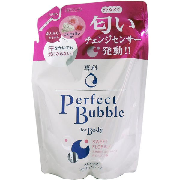 【メール便送料無料】資生堂 専科 パーフェクトバブル フォーボディー スウィートフローラルn 詰替用 350mLJANCODE4901872443772
