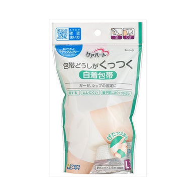 【送料無料】玉川衛材 ケアハート 包帯どうしがくっつく 自着包帯 LサイズJANCODE4901957124831