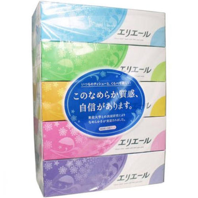 【送料無料】大王製紙 エリエール ティシュー 180W×5個パックJANCODE4902011713619