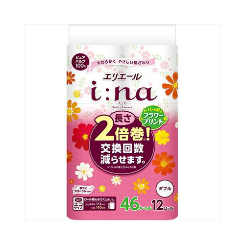 【送料無料】エリエールイーナトイレットプリント12RダブルJANCODE4902011821277