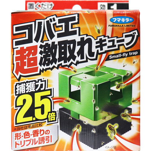 【送料無料】フマキラー コバエ超激取れキューブ 1個入JANCODE4902424445039