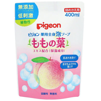 【送料無料】ピジョン ピジョン 薬用全身泡ソープ ももの葉 詰替用 400mLJANCODE4902508084123