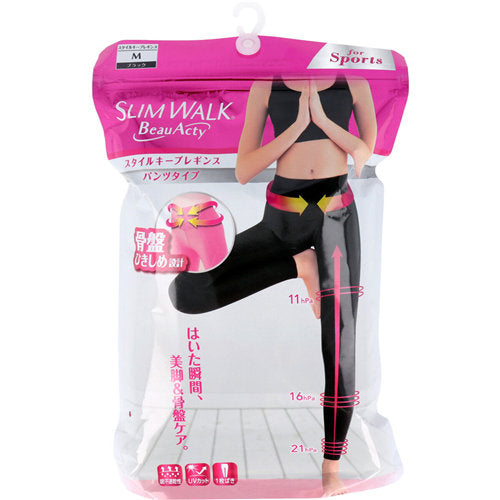 【送料無料】スリムウォーク Beau-Acty スタイルキープレギンス パンツタイプ MサイズJANCODE4902522676489