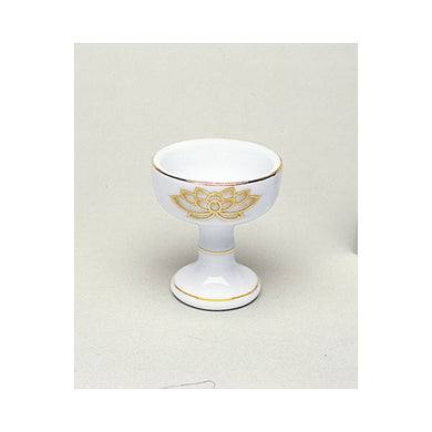 【送料無料】白上金ハス仏器　中JANCODE4902741300325