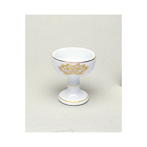 【送料無料】白上金ハス仏器　中JANCODE4902741300325