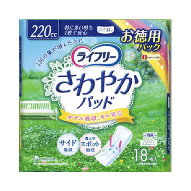 【送料無料】さわやかパッド特に多い時も1枚で安心用18枚JANCODE4903111554485