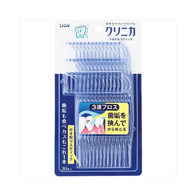 【メール便送料無料】クリニカフロス＆スティック30本　JANCODE4903301042860