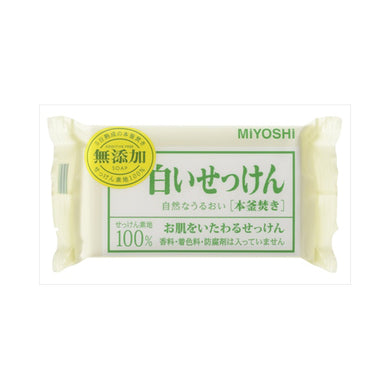 【メール便送料無料】ミヨシ石鹸 無添加 白いせっけん 1PJANCODE4904551001522