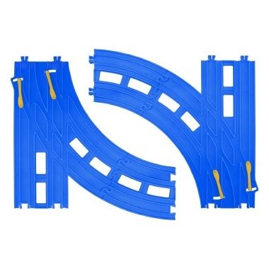 【メール便送料無料】プラレールＲ－２８　複線ターンアウトレールJANCODE4904810301585