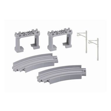 【メール便送料無料】プラレールＲ２７　高架曲線レールJANCODE4904810790419