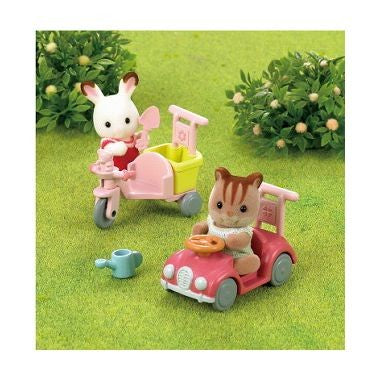 【送料無料】カ－２１６　三輪車・くるまセットJANCODE4905040277107