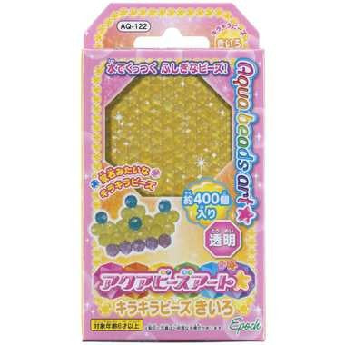 【メール便送料無料】AQ-122 キラキラビーズきいろJANCODE4905040796608
