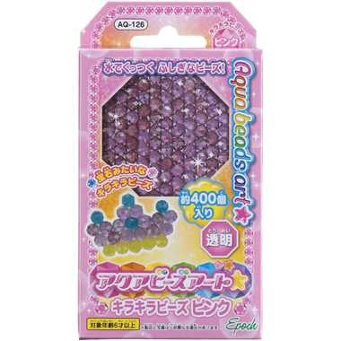 【メール便送料無料】AQ-126 キラキラビーズピンクJANCODE4905040797001