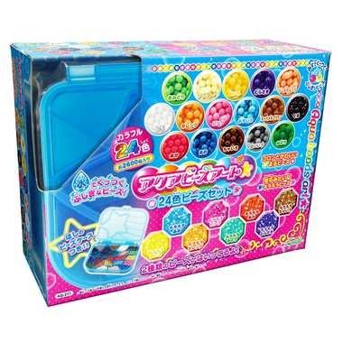 【送料無料】AQ-211 アクアビーズアート 24色ビーズセットJANCODE4905040798701