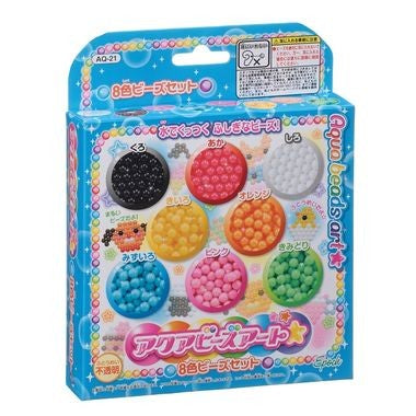 【メール便送料無料】アクアビーズアート☆８色ビーズセットJANCODE4905040851505