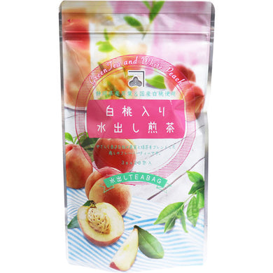 【送料無料】白桃入り水出し煎茶 水出しティーバッグ 3g×20包入JANCODE4943637302955