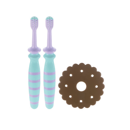 【メール便送料無料】リッチェル トライ おはし持ちベビーハブラシ 2本入JANCODE4945680201117