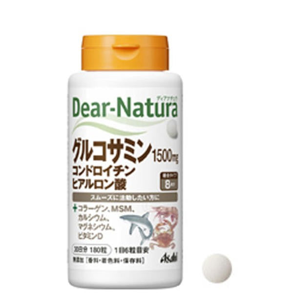 【送料無料】アサヒグループ食品 ディアナチュラ グルコサミン・コンドロイチン・ヒアルロン酸 30日分 180粒JANCODE4946842637225