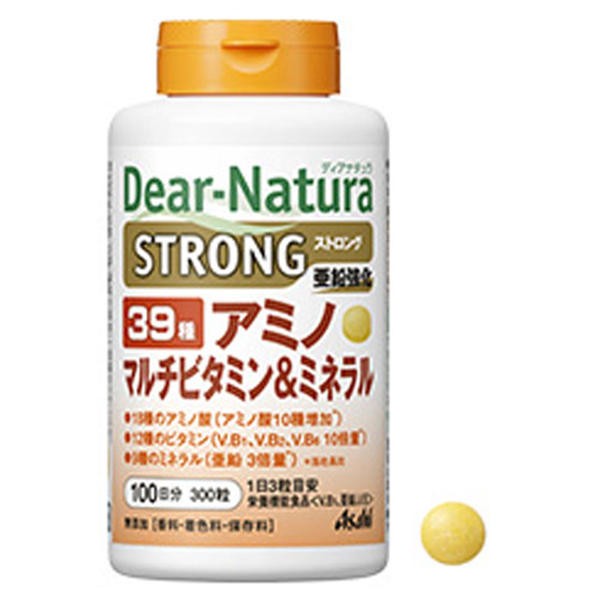 【送料無料】アサヒグループ食品 ディアナチュラ ストロング 39種アミノ マルチビタミン&ミネラル 100日分 300粒JANCODE4946842637232