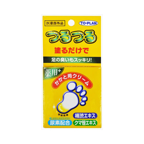 【メール便送料無料】東京企画販売 トプラン　つるつる　薬用　かかと用クリーム　30g入JANCODE4949176021845