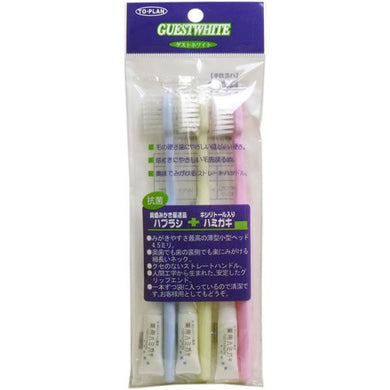 【メール便送料無料】東京企画販売 ゲストホワイト 来客用ハミガキセット 3セット入JANCODE4949176051026