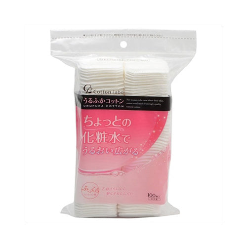 【送料無料】コットン・ラボ うるふかコットン ふっくらクッション性 100枚入JANCODE4973202301045