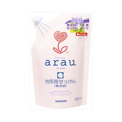 【メール便送料無料】サラヤ arau.(アラウ)台所用せっけん つめかえ用 380mLJANCODE4973512320347