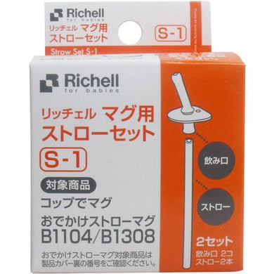 【送料無料】リッチェル Richell マグ用ストローセット S-1JANCODE4973655937945