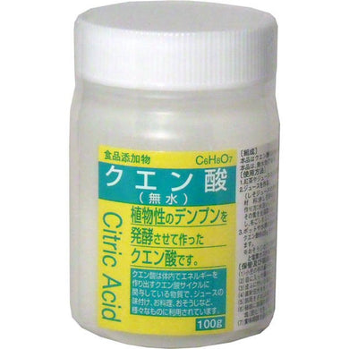 【送料無料】大洋製薬 食品添加物　クエン酸(無水)　100gJANCODE4975175020152