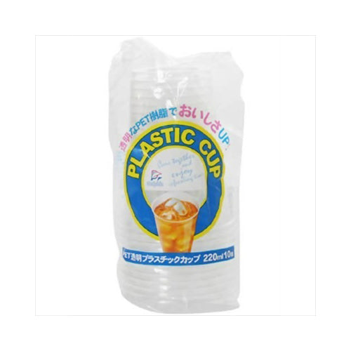 【送料無料】DN　プラスチックカップ200ML　10PJANCODE4975810180111