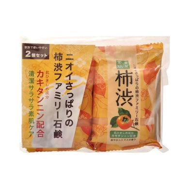 【メール便送料無料】ペリカン石鹸　柿渋ファミリー石鹸　シトラス　80g　1パック　2個入JANCODE4976631477701