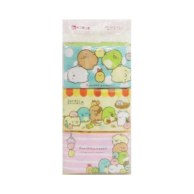 【メール便送料無料】ハヤシ商事 すみっコぐらし 水に流せるポケットティシュ 6パック入JANCODE4977033114720