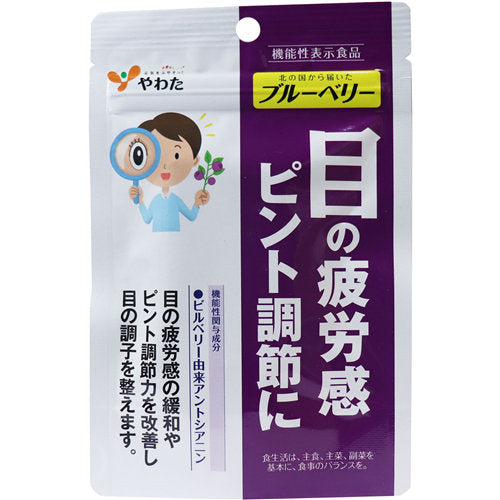 【メール便送料無料】やわた 北の国から届いた ブルーベリー 1ヶ月分 30粒入JANCODE4980901211643