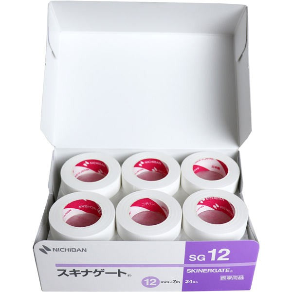 【送料無料】ニチバン  極低刺激性絆創膏 スキナゲート SG12 12mm×7m 24巻入　JANCODE4987167039257