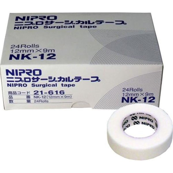 【送料無料】ニプロ ニプロ　サージカルテープ　NK-12　12mm×9m　業務用24巻入JANCODE4987458216169