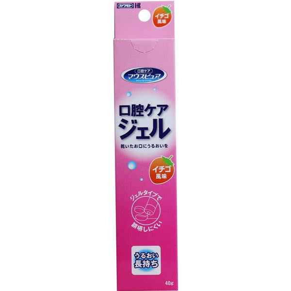 【メール便送料無料】川本産業 マウスピュア 口腔ケアジェル イチゴ風味 40g入JANCODE4987601525520